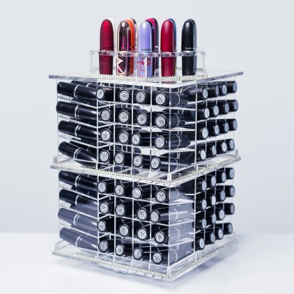MEGA - Tour de rangement Transparente pour rouge à lèvres